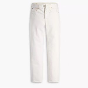 Never Worn Levi’s Premium 501 Skinny Leg White Jeans